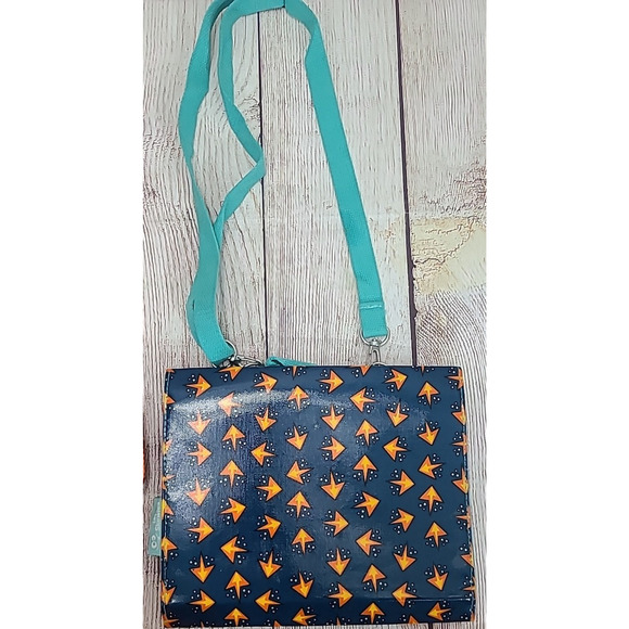 Les Skewies Convertible Backpack Set of 3 Blue Orange Silly Face Belgium - Picture 8 of 13